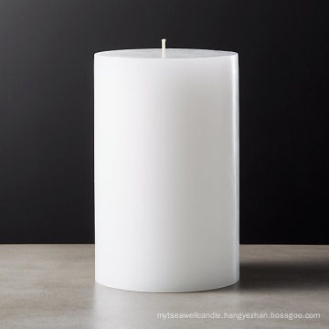 Home Decoration White Wax Pillar Candles